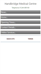 Mobile Screenshot of handbridgemedcentre.co.uk